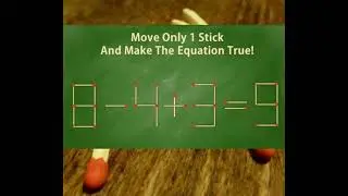 99% Fail ❌ | Move Only 1 Stick Puzzle 😱