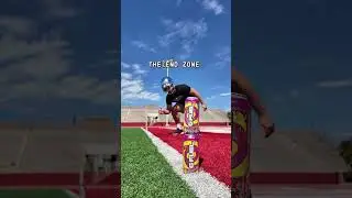 WHO IS FASTER? 🧐 REAL LIFE OR VIDEO GAME 👀 #sports #athlete #challenege #football #collegefootball