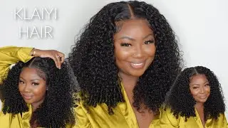 Hot *NEW* 7x5 Curly Hair with Finger Coils Pre-everything Fluffy Texture Glueless Wig ft Klaiyihair