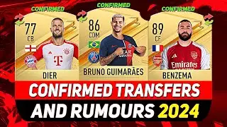 NEW CONFIRMED TRANSFERS & RUMOURS! 💰😳 ft. BRUNO GUIMAR&Atilde;ES, DIER, BENZEMA...etc