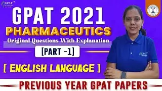 GPAT 2021 (Part-1) PHARMACEUTICS  || PYQ PAPER SOLUTION WITH DETAIL EXPLANATION