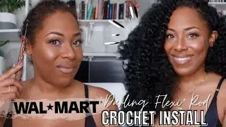 Установка DARLING FLEXI ROD CURL из Wal-Mart на существующий узор косы | Лия Лавон