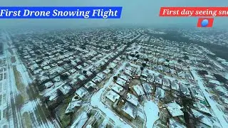 UNBELIEVABLE! First Day of Snow in Texas ❄️ Epic Aerial Drone Views #dronevideo 
