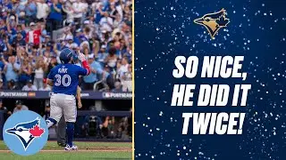 DID IT AGAIN: Alejandro Kirk CLOBBERS his second homer of Game One!