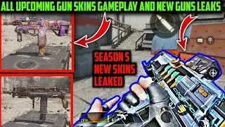 Season 4 and 5 New Gun Skins Gameplay Leaked | New Gun Skins First Look | Rank rewards leaked