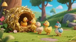 Five Little Ducks and the Golden Nest 🦆✨ | Fun Counting Song & Nursery Rhyme for Kids