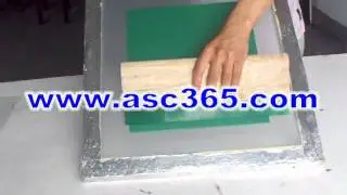 emulsion sheet to make screen printing plate stencil operation.flv