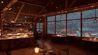 Cozy Caf&eacute; in a Snowstorm &bull; Jazz Music & Relaxing Winter Ambience for Sleep, Study & Relaxation