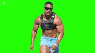 Ashton Hall Running Meme - (Green Screen)