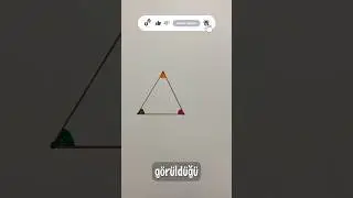 &Uuml;&ccedil;genin i&ccedil; a&ccedil;ıları toplamı #&uuml;&ccedil;genler #tutorial #trendingshorts #feed #matematik #triangle