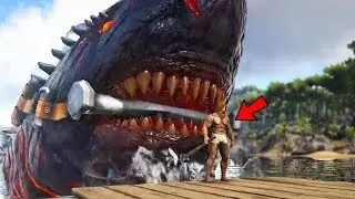 Ark Survival Evolved - GIANT NEW COLOSSUS MEGALODON BOSS SHARK! - Ark Modded Gameplay