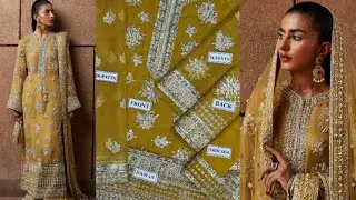 Most Demanding Mehndi Mayon Dress|Heavy Embroidered Wedding Collection #2025 #wedding #fashion