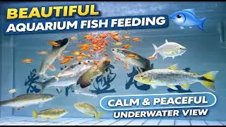 Beautiful Aquarium Fish Feeding | Calm & Peaceful Underwater View