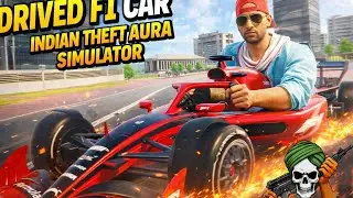 Driving a F1 car in indian theft aura simulator 🔥😱 #cars #gaming 