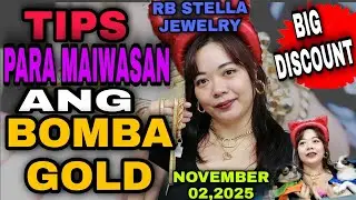 TIPS PARA MAIWASAN ANG BOMBA GOLD| NOVEMBER 02,2025 | RB STELLA JEWELRY #gold #jewelry #jewellery 