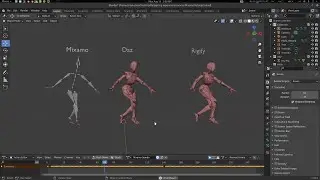 Retargeting Any Motion Capture Data in Blender From Mixamo BVH iClone to Rigify Daz3d or Custom Rig