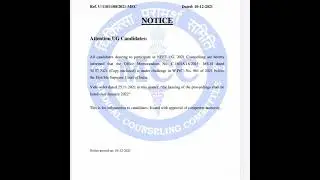 MCC notification 😅-Delay in Medical Counselling WHY??