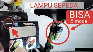 Lampu sepeda gowes bisa 5 mode type ZH1608 cocok untuk sepeda malam