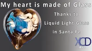 Making a Glass Heart at Liquid Light Glass