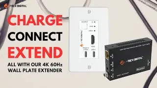 4K 60Hz Wall Plate Extender Product Overview: Extend, Charge, Connect
