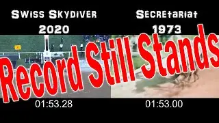Secretariat vs Swiss Skydiver - Preakness Stakes (Side-By-Side Comparison)
