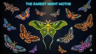 Rare & beautiful night moth species  | Explore the World of Animals |THE WORLD OF INSECTS