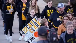 'A big milestone': Fans gather as Caitlin Clark makes NCAA history