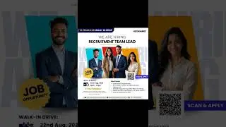 Join Hexaware | Recruitment Team Lead Job Open in Mumbai #HiringNow #HRVacancy #shorts #job