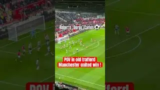 GOAL EXPLOSION at Old Trafford! POV Stadium View as Manchester United Score vs Newcastle