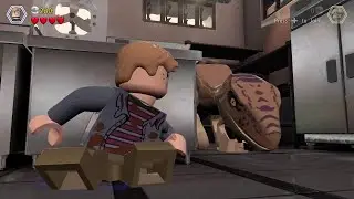Lego Jurassic World Part 2, Lego Raptors in the Lego Kitchen