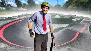 Office Drummer Skates The Pump Track