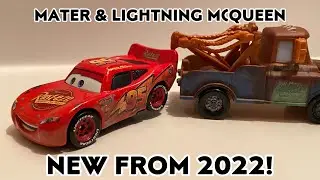 Mattel Disney Pixar Cars New 2022 Mater With Working Tow Hook & Lightning McQueen Unboxing & Review