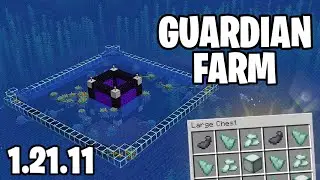 EASIEST Guardian Farm Tutorial! Minecraft Java 1.21.11