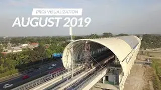 Progress Railway System LRT Jabodebek Agustus 2019