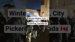 winter nights, city lights, Pickering, Ontario, Canada | Elexicon , Esplanade Park | Passion Creator