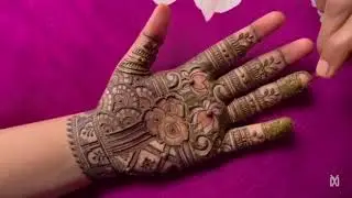 Easy front hand bridal mehndi designs engegment mehandi design simple step by step 