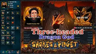 THREE-HEADED DRAGON GOD IN SHADOW WORLD IS DEAD (MONSTER GROTTO) -  TEDEIK - SHAKES AND FIDGET #259
