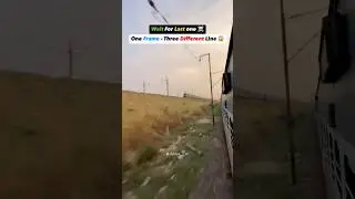 One Frame Three diffrent lines Anyone gusse the location ?? #Shorts #Viral #Video #Train