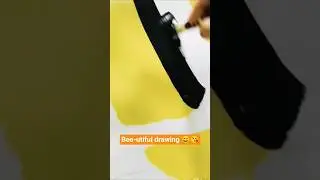 how to draw Cute Honey bee #cutedraws#craftideas#shorts#tutorial#painting#artandcraft #papercutting