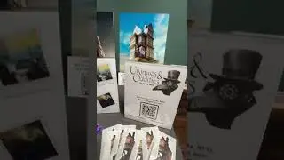 My first art show setup - digital art, composite photography, instax prints, and fantasy portraits