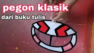 Membuat layangan Pegon klasik dari buku tulis 