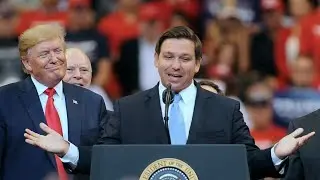 Ron DeSantis responds to question about Republican 'civil war' with Donald Trump