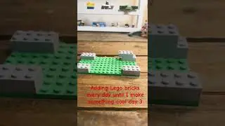 Adding a Lego brick every day to make something cool day three ￼