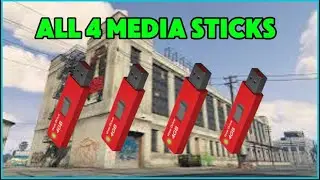 GTA online : all four media stick locations