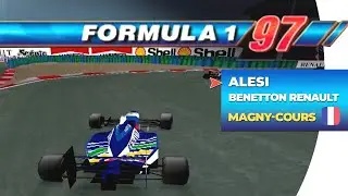 F1 97 ps1 gameplay: Magny-Cours - Jean Alesi