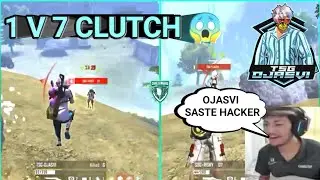 @tsgojasvi8240 1 VS 7 CLUTCH 😱 | IMPOSSIBLE BOOYAH WITHOUT WALLS 🔥