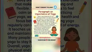 Short Paragraph on Importance of Yoga | Write a Paragraph on Importance of Yoga
