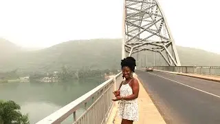 Tourism // Adomi Bridge is bridge crossing the Volta River at Atimpoku in Ghana in West Africa