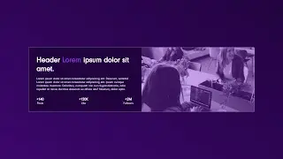 Stats preview card component with Html and  Css Only ,( Speed Code )