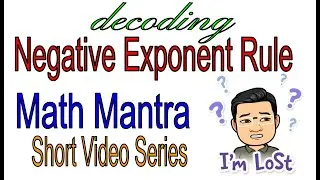 How to convert a negative exponent to a positive exponent? Negative exponent rule decoded!